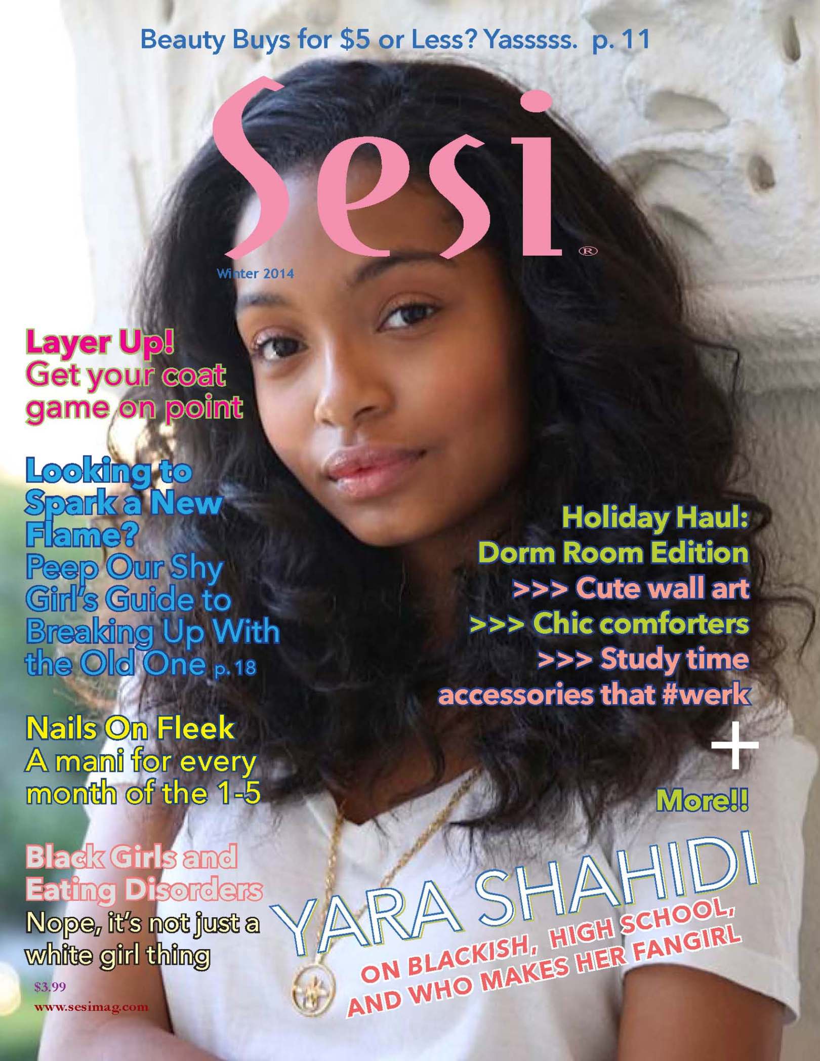 Sesi magazine winter 2014 issue cover with Yara Shahidi