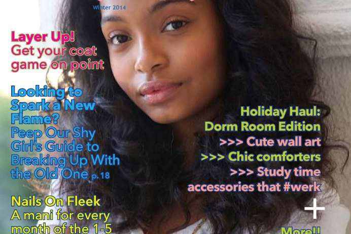 Sesi magazine winter 2014 issue cover with Yara Shahidi