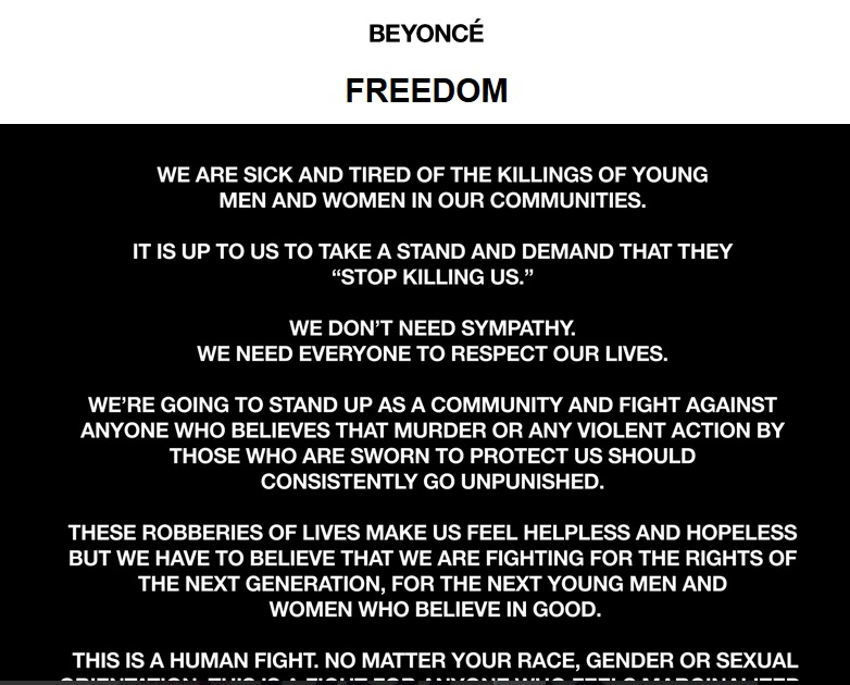 beyoncefreedom