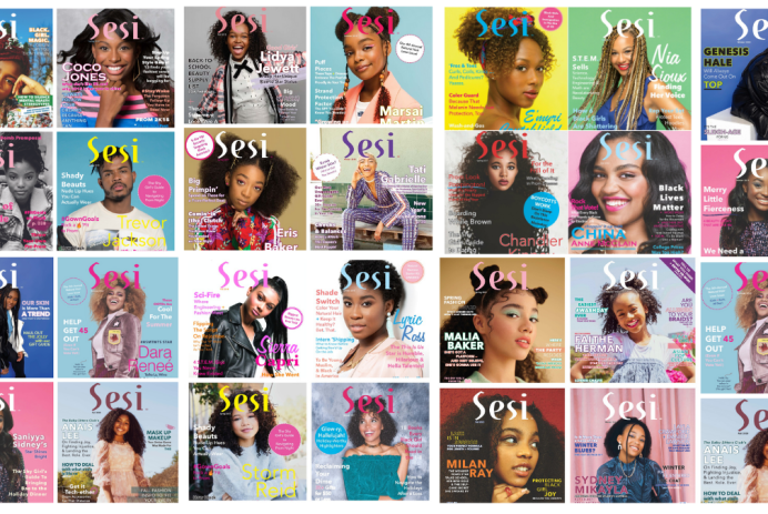 Various covers of Sesi magazine